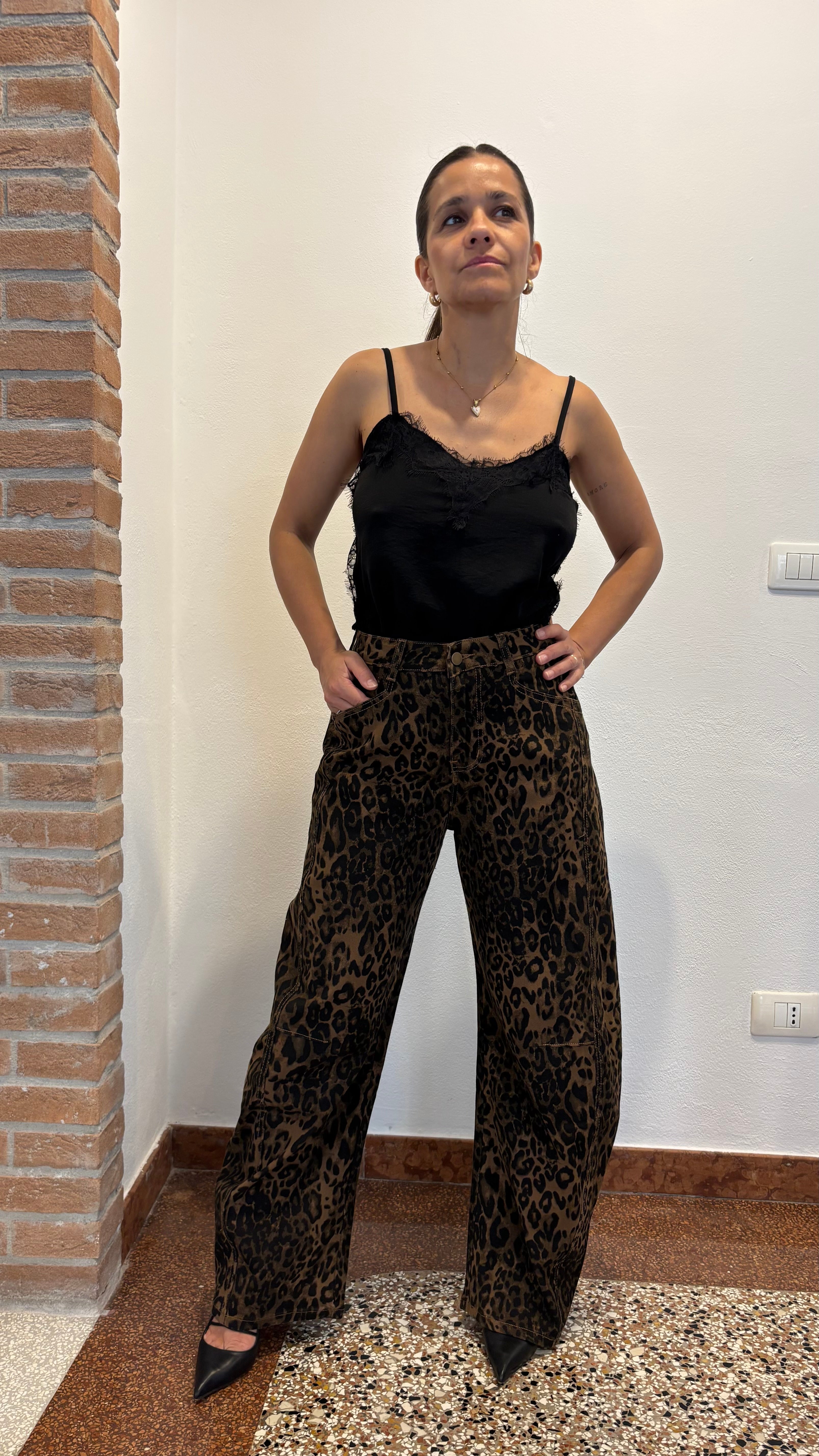 Pantalone Balloon Maculato