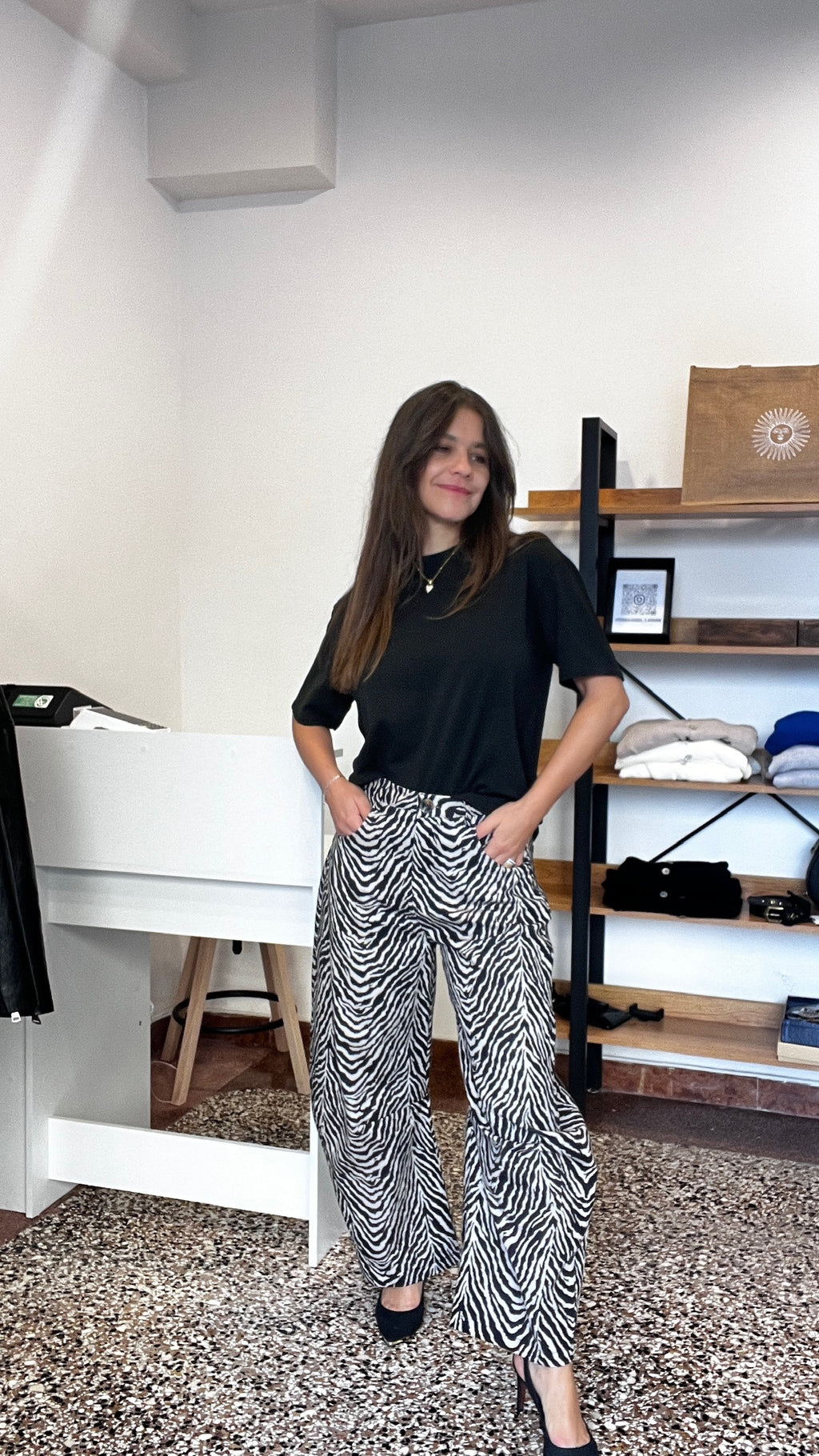 Pantalone Balloon Zebrato