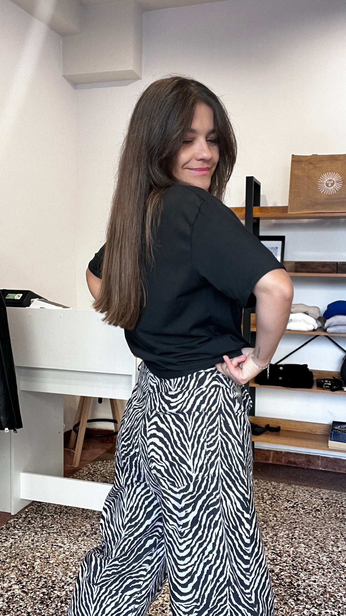 Pantalone Balloon Zebrato