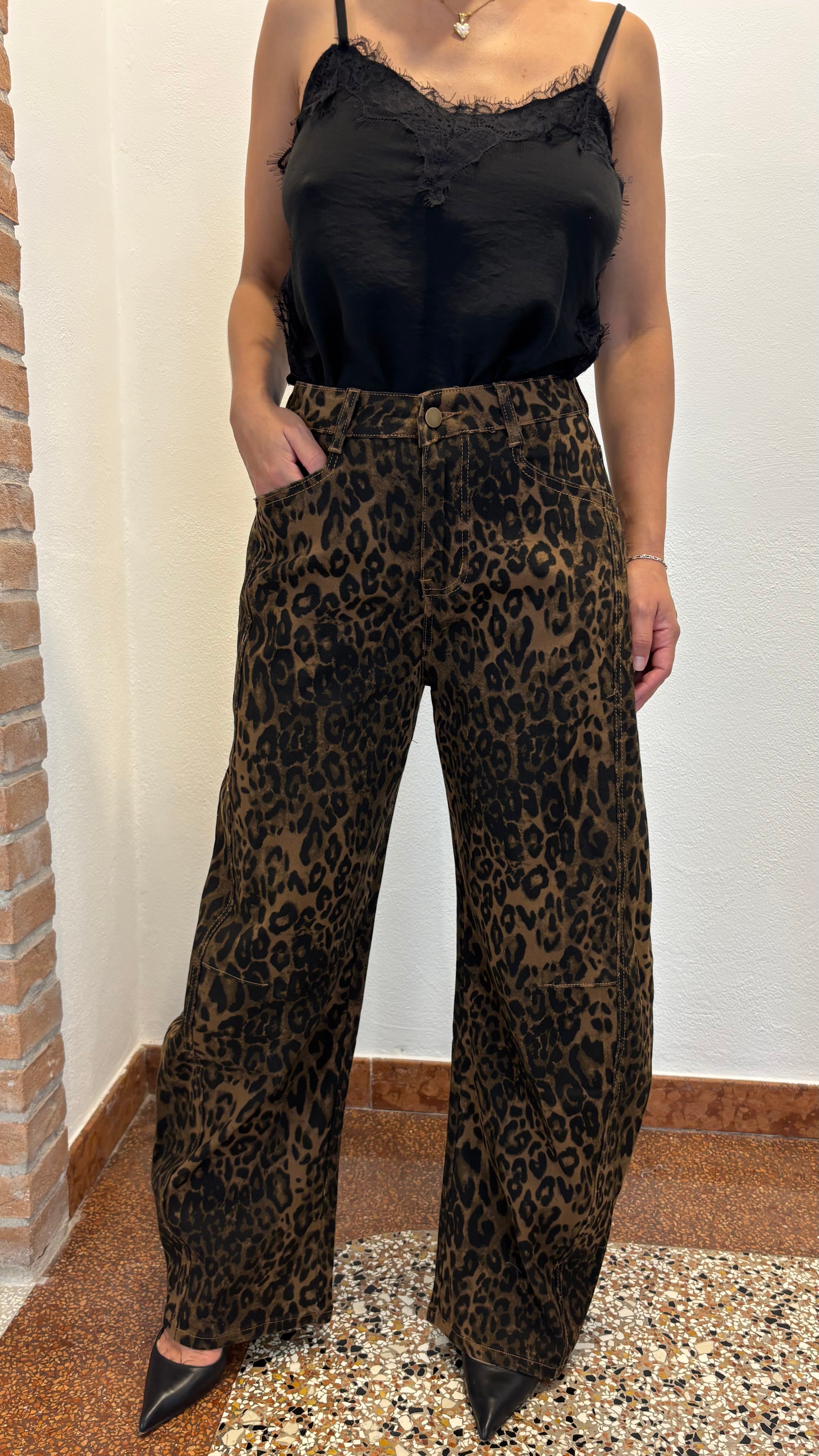 Pantalone Balloon Maculato