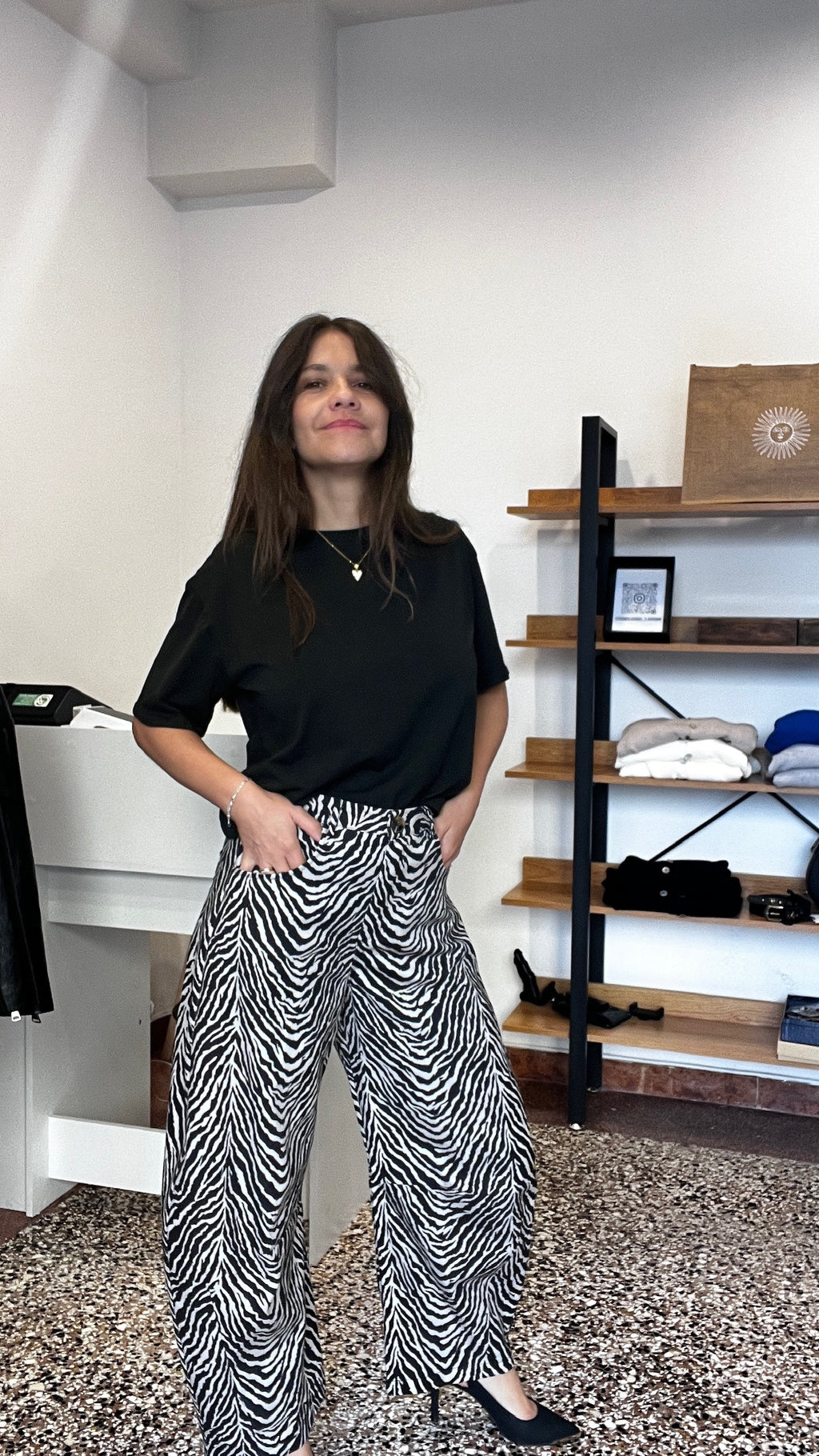 Pantalone Balloon Zebrato