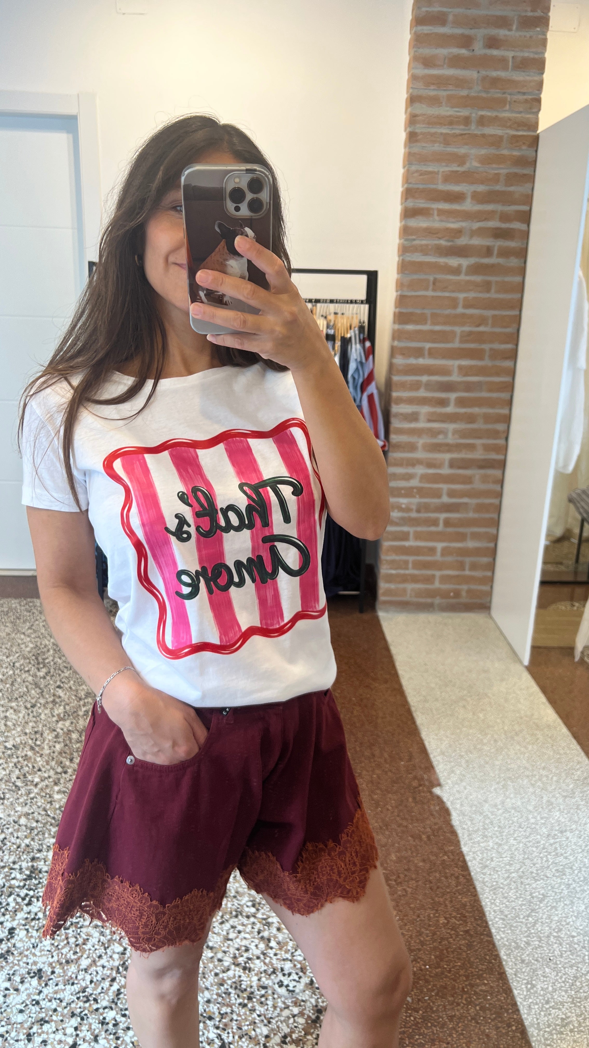 T-shirt slim con stampa