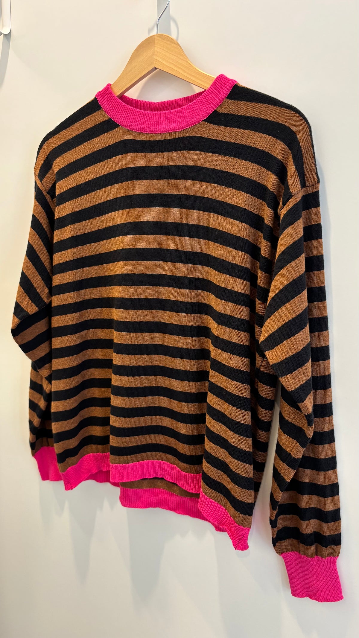 Maglia girocollo righe