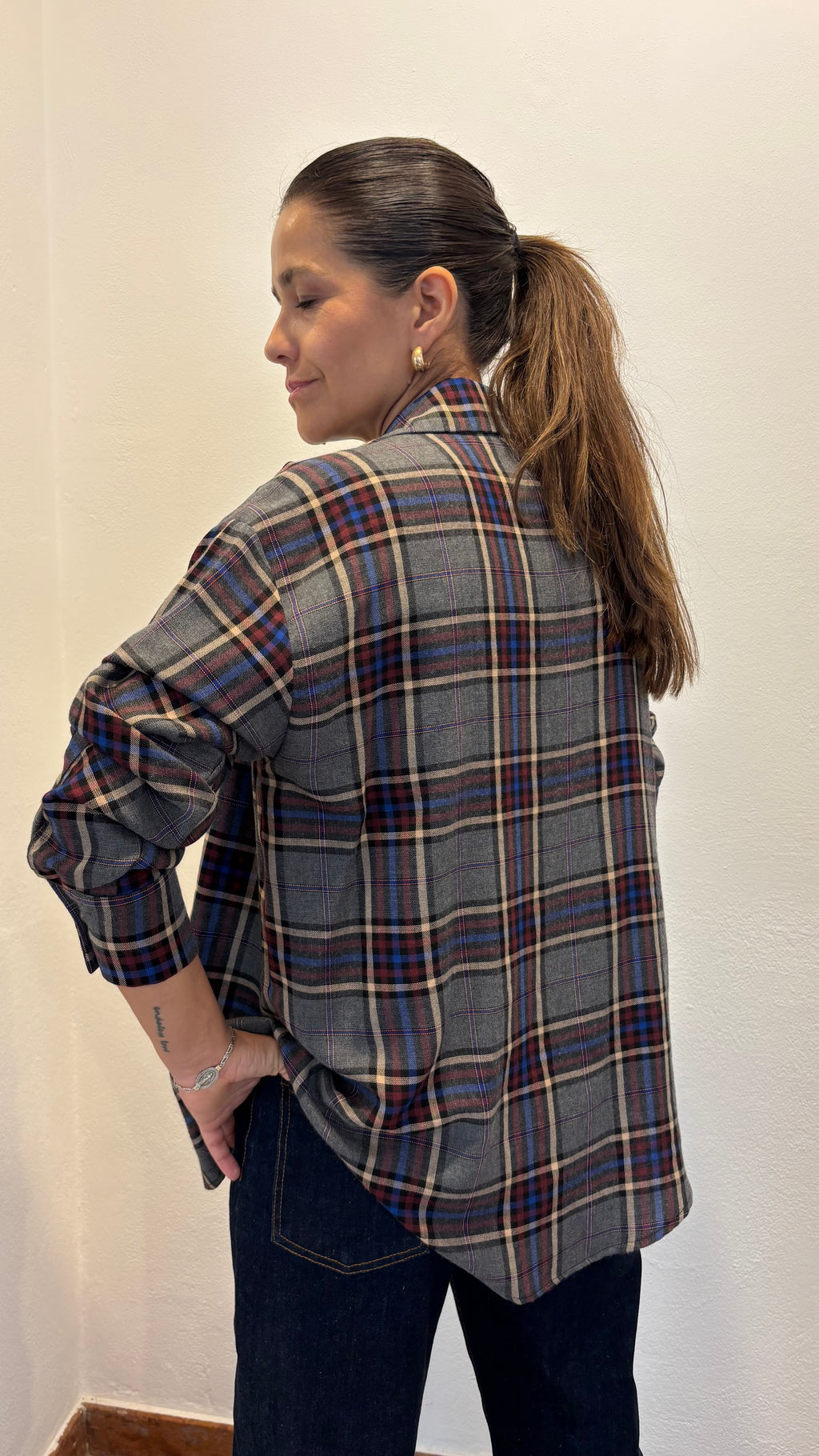 Camicia a Quadri Over