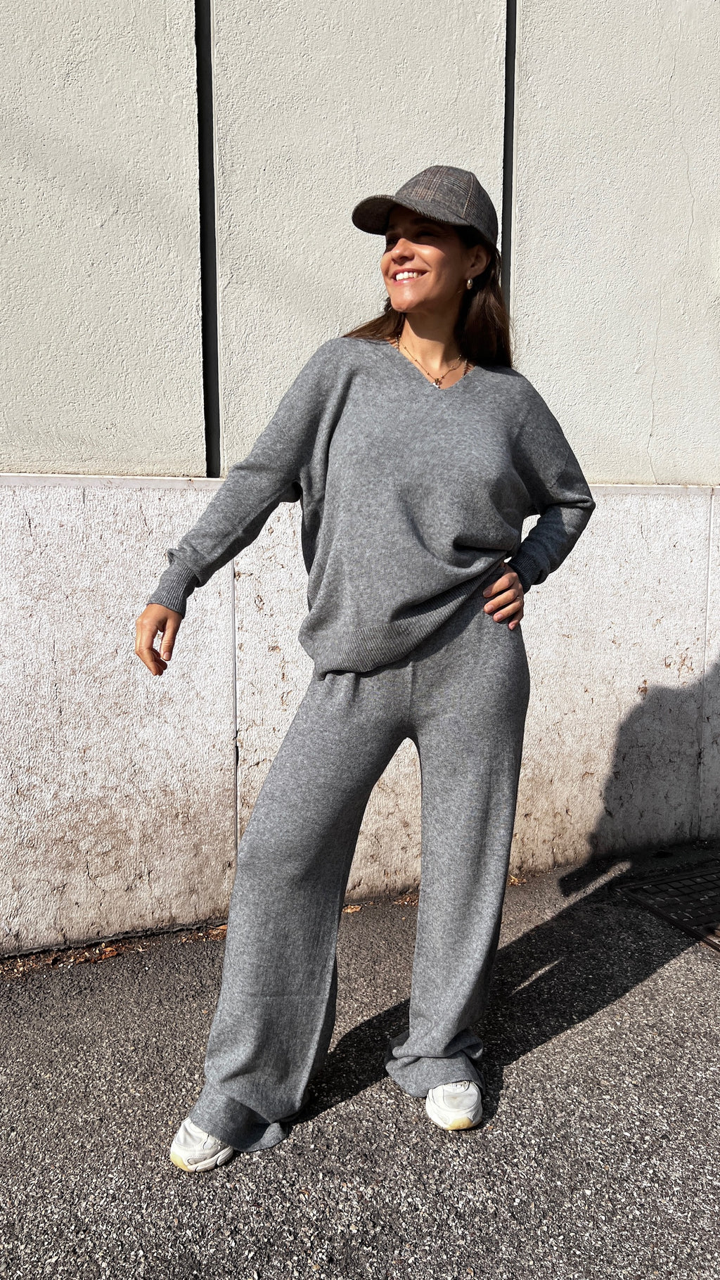 Completo Maglia Over Scollo V + Pantalone