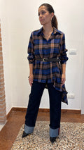 Camicia a Quadri Asimmetrica