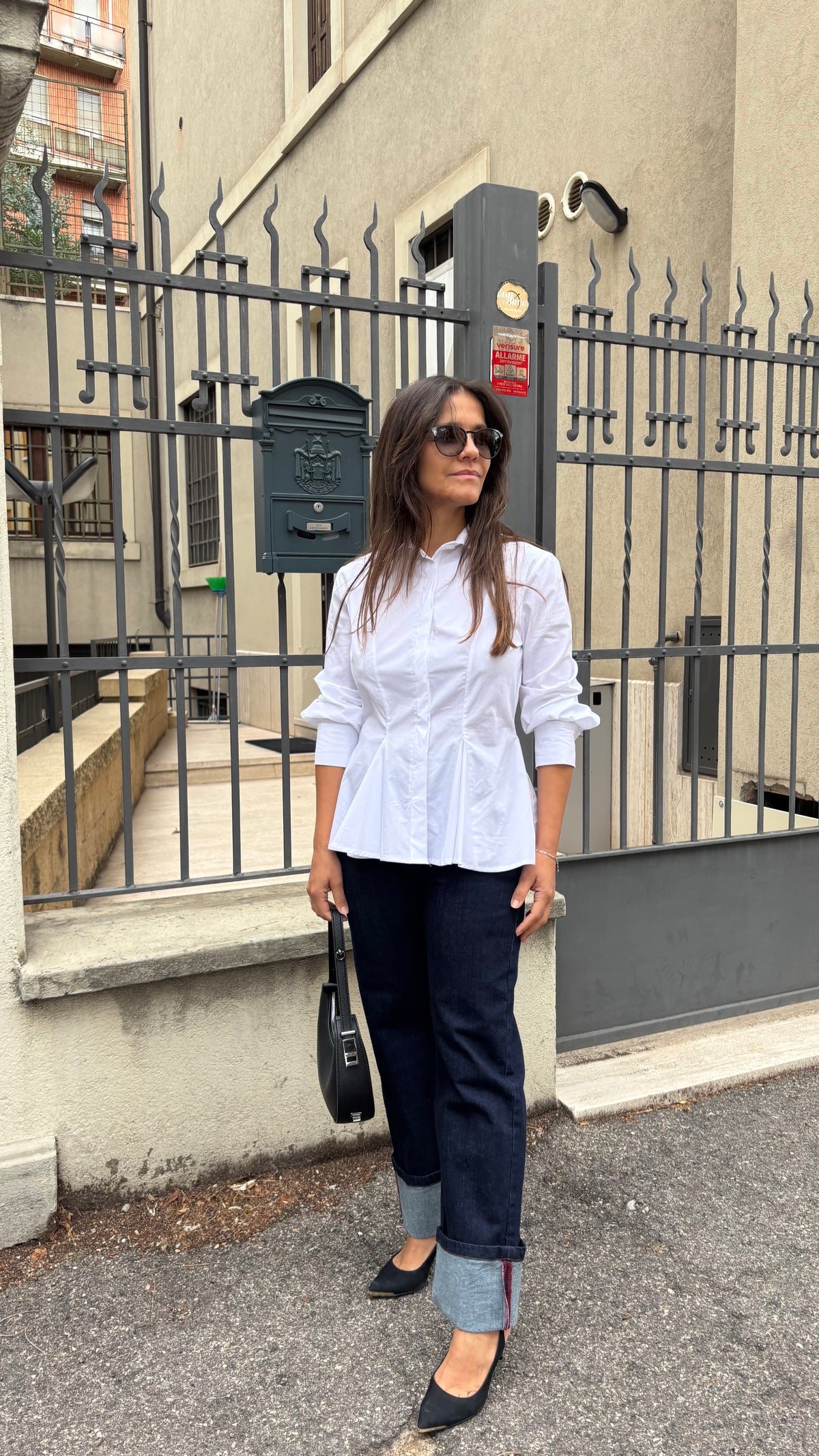 Camicia con Pinces Avvitata
