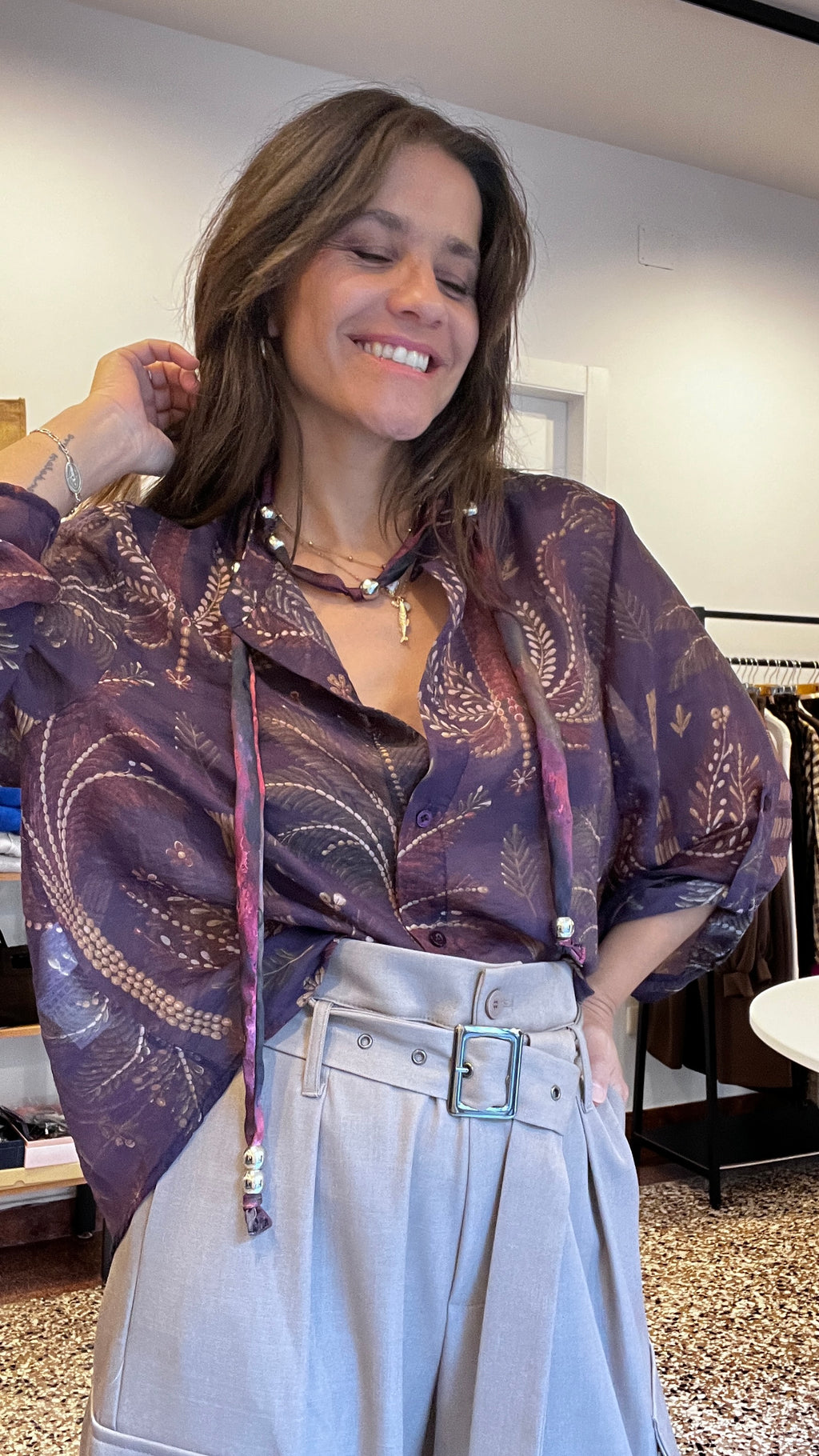 Camicia con collana
