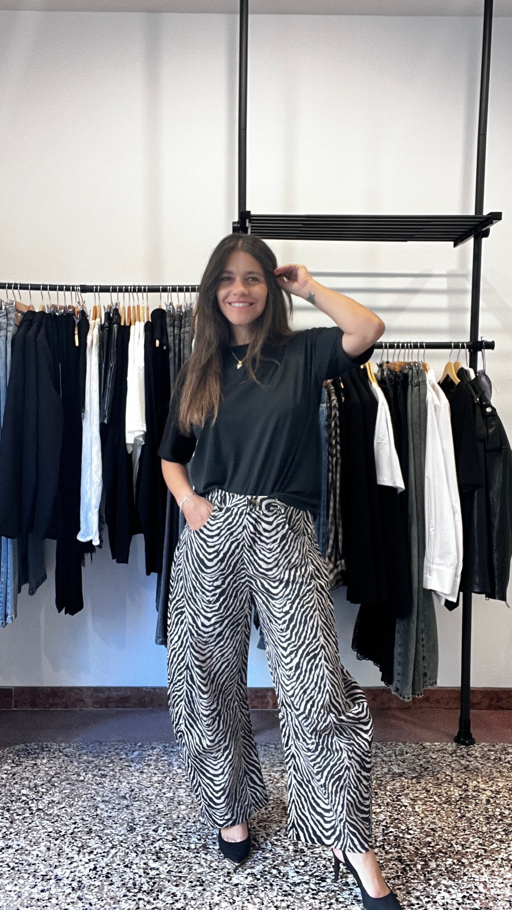 Pantalone Balloon Zebrato