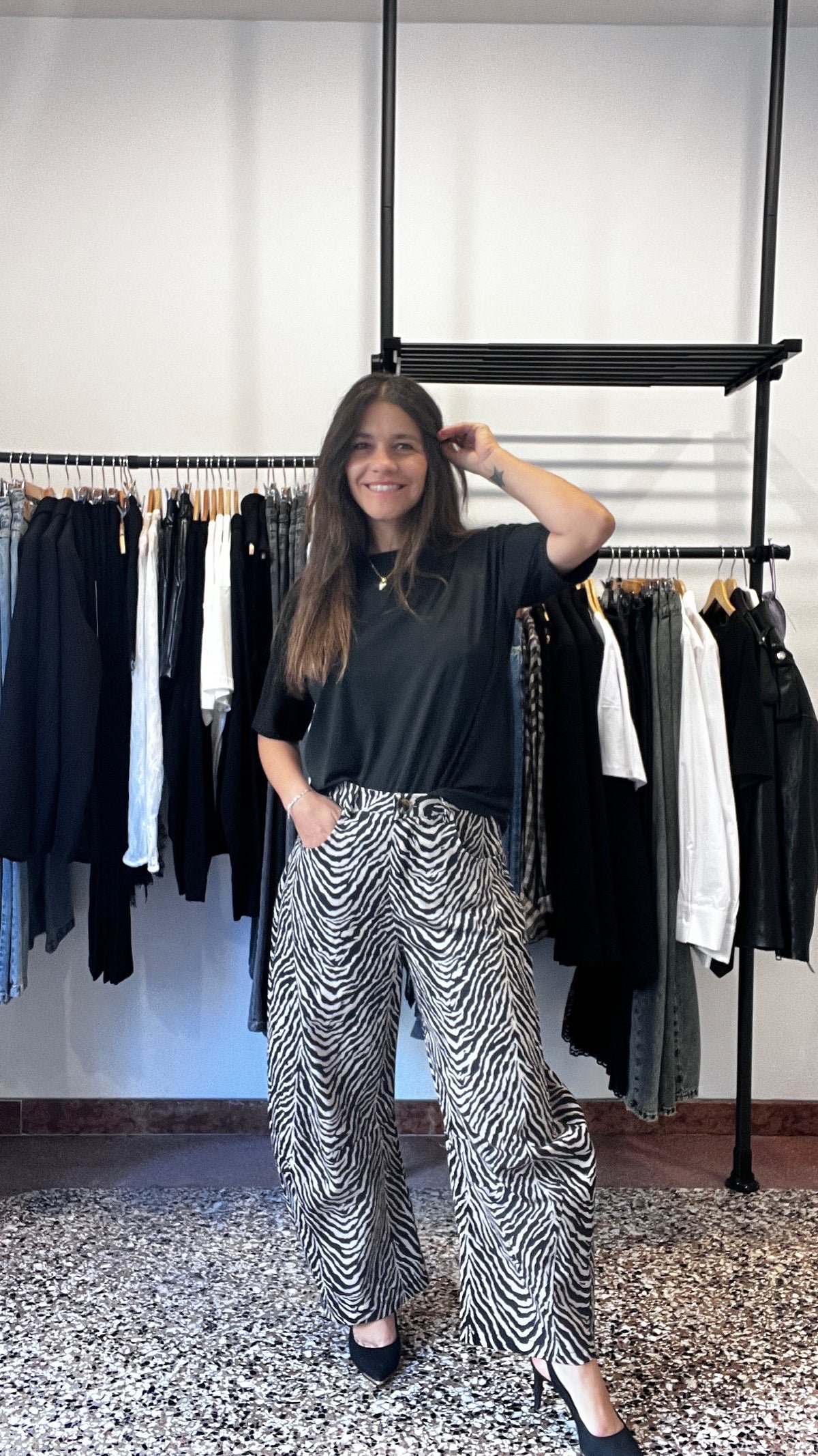 Pantalone Balloon Zebrato