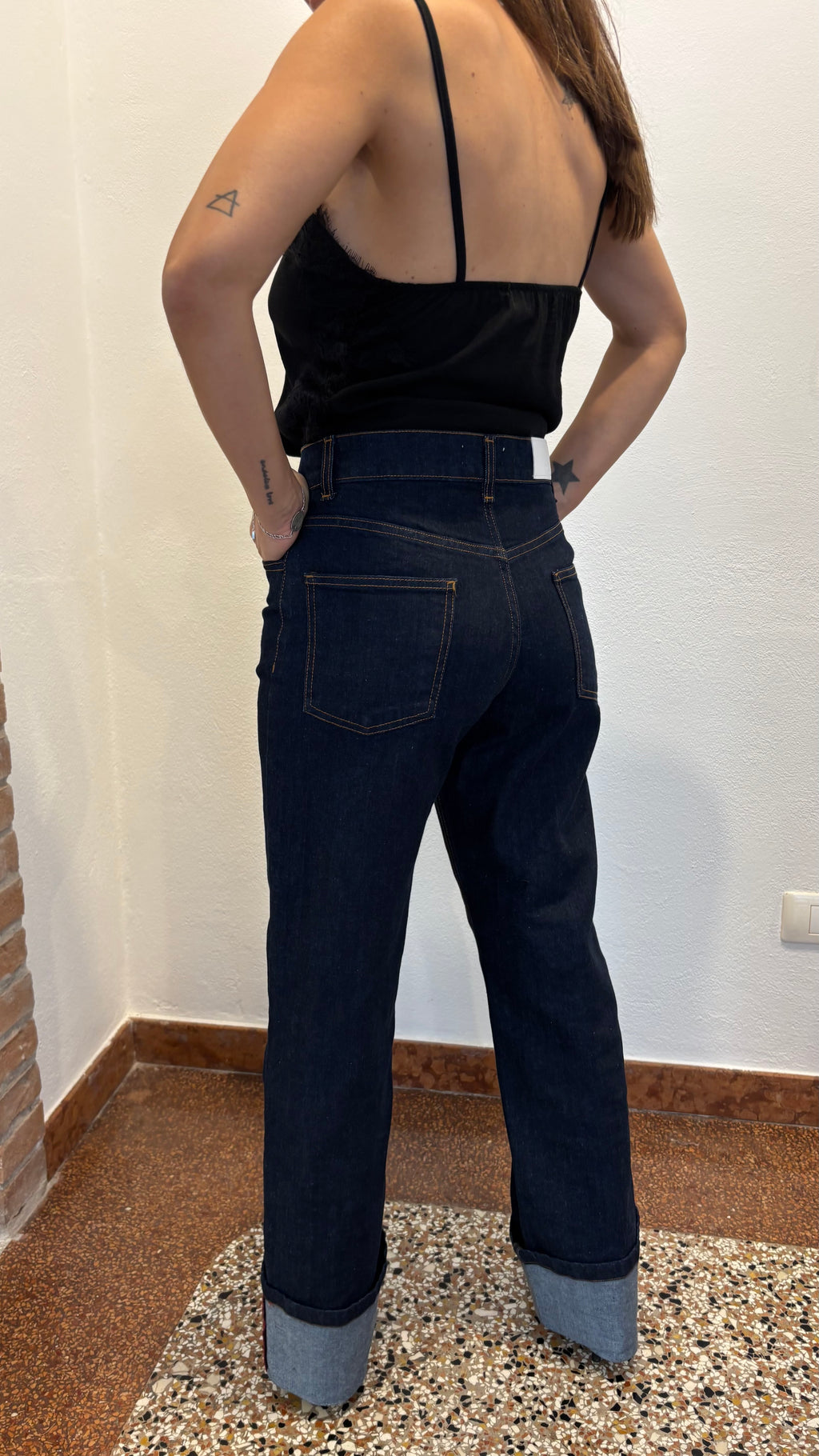 Jeans Dritto Scuro
