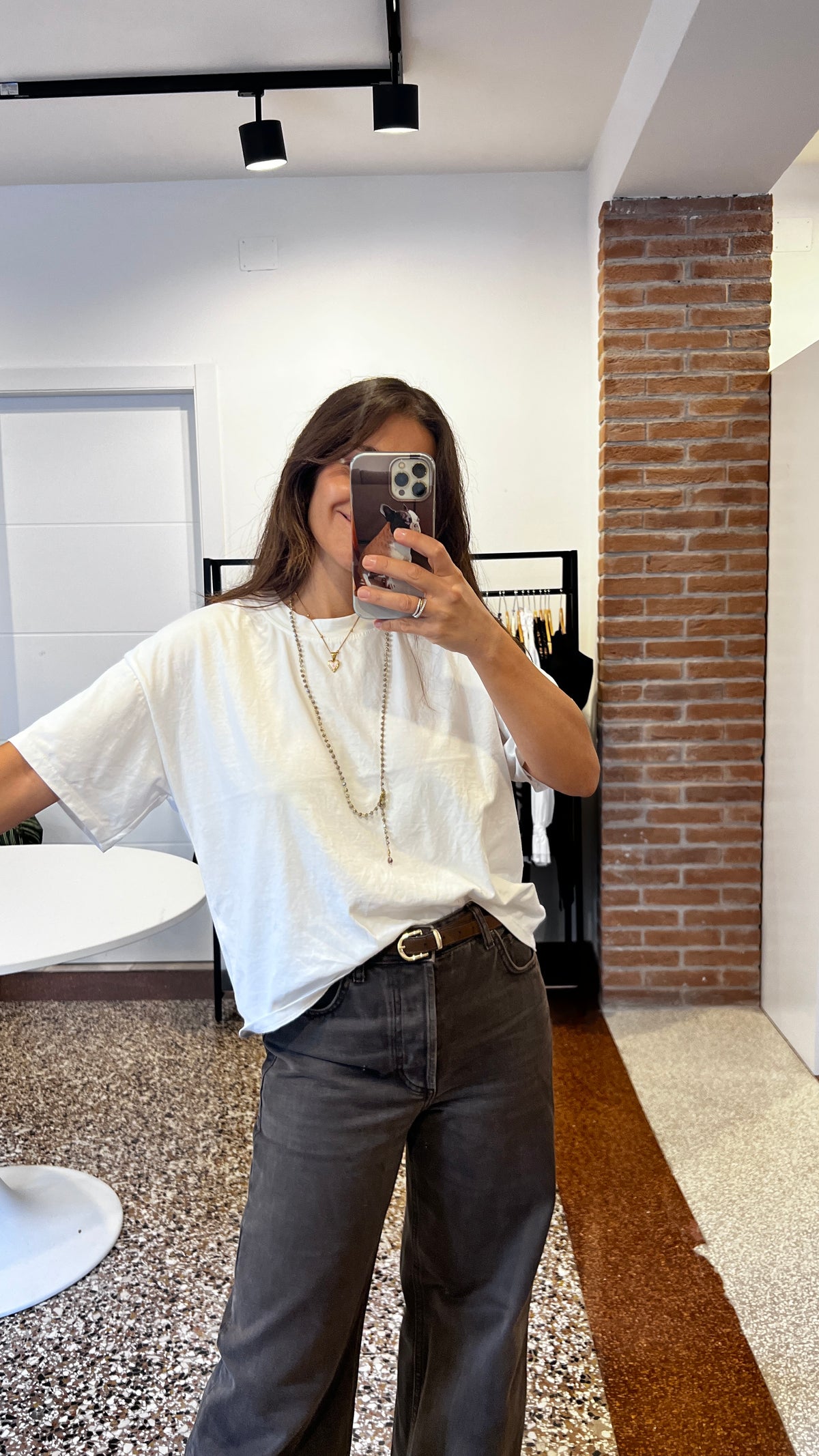 Maglia scatola manica corta