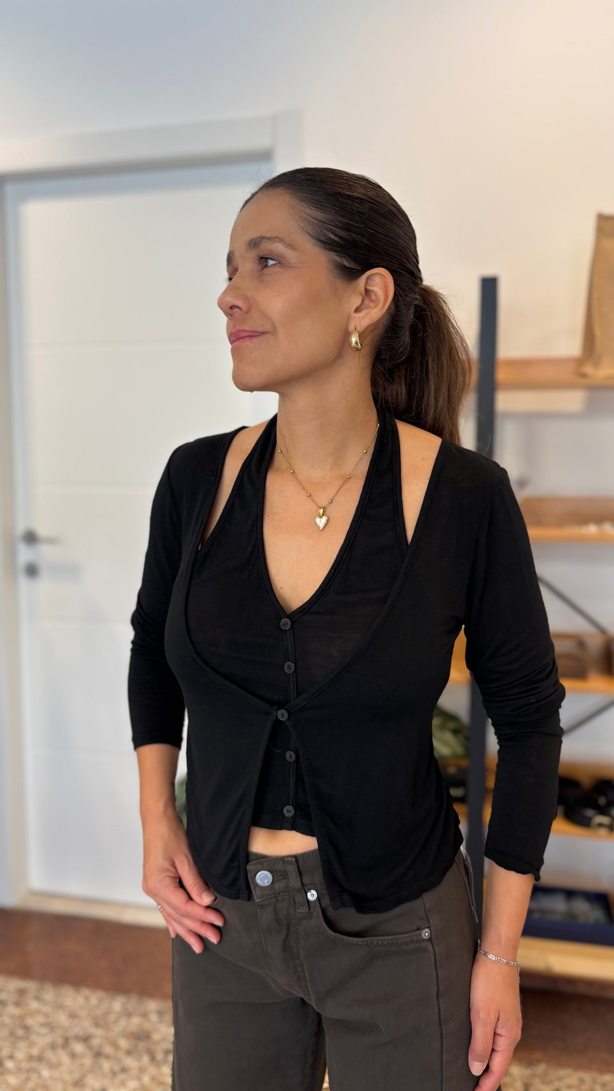 Set top + cardigan