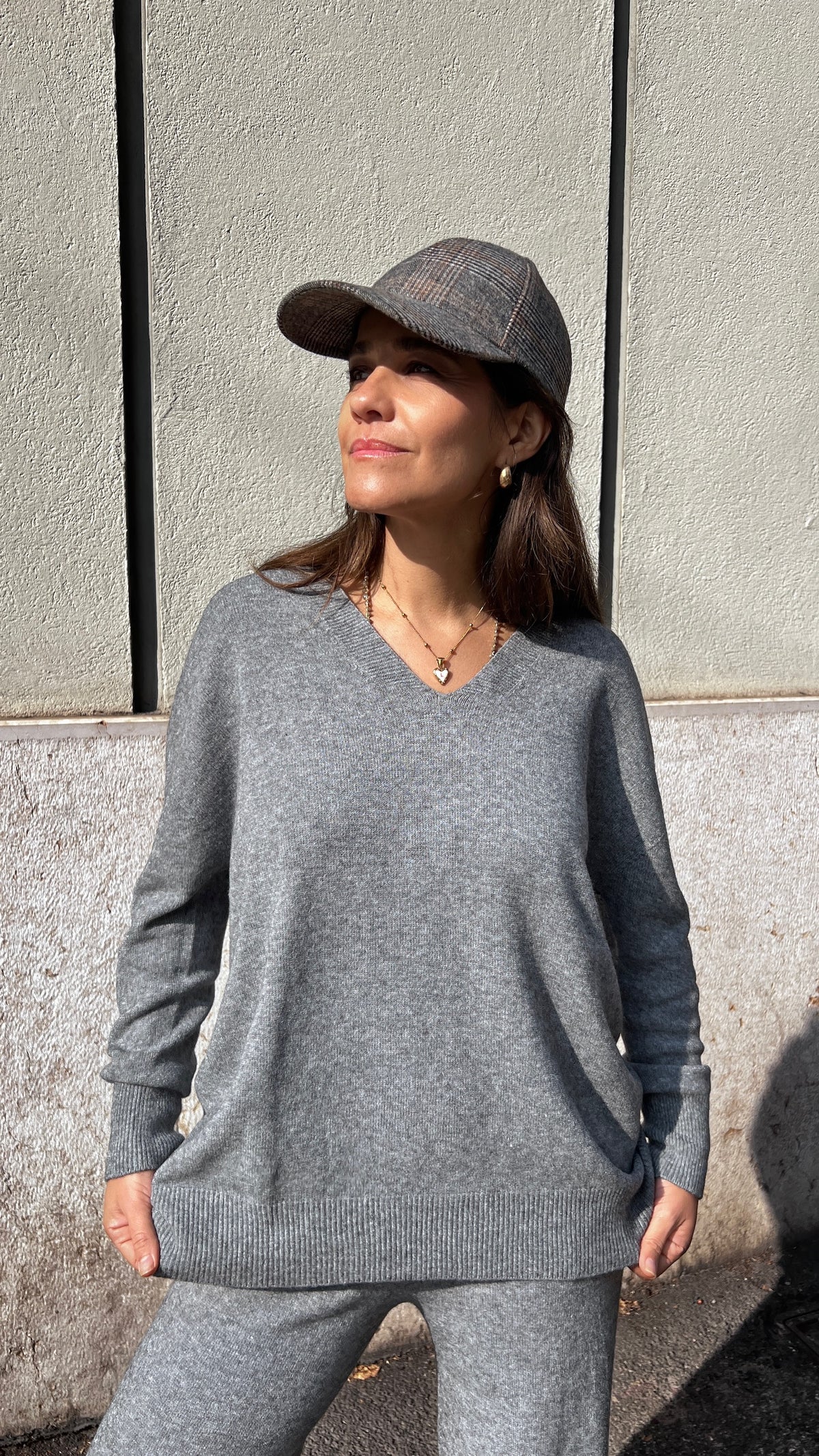 Completo Maglia Over Scollo V + Pantalone