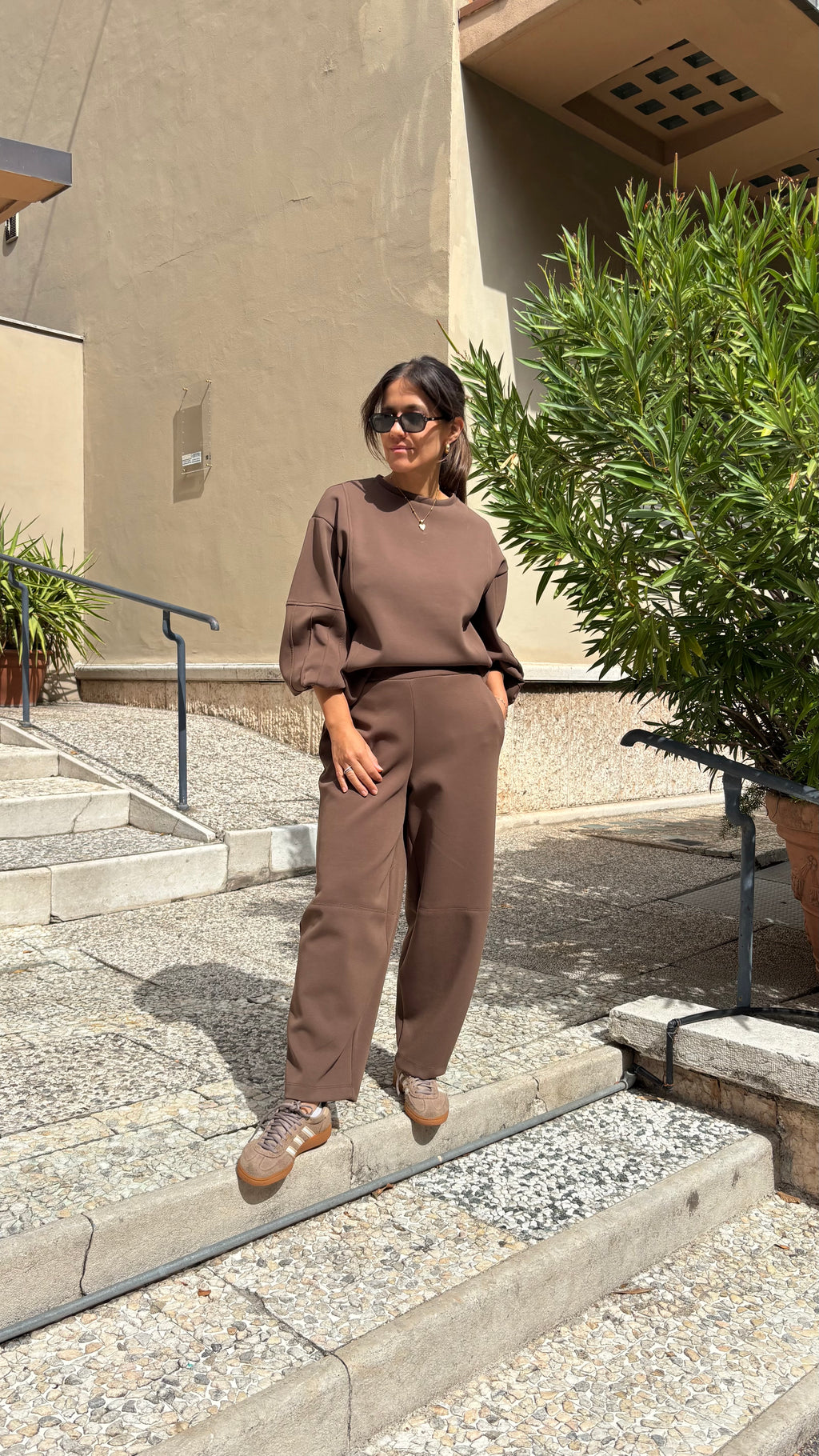 Pantalone Felpa Caffè