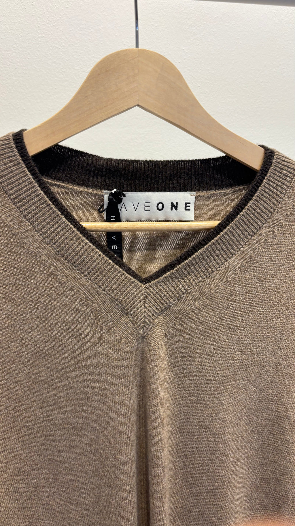 Maglia Scollo V Bicolor